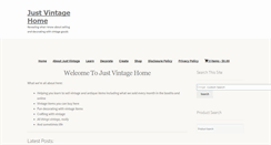 Desktop Screenshot of justvintagehome.com