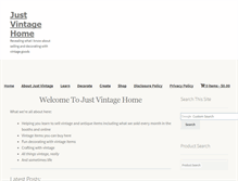 Tablet Screenshot of justvintagehome.com